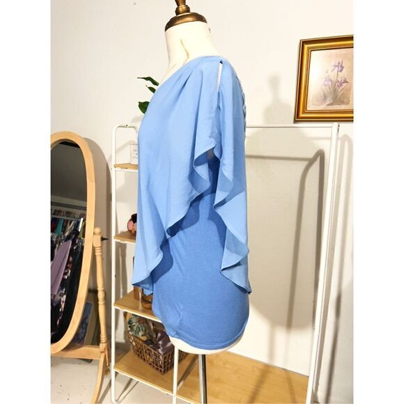 Soft Peacock Boho Crochet Flowy Blouse - Picture 2 of 5